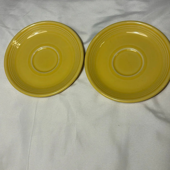 Fiestawear Fiesta Yellow Saucer 6in. Plates - Picture 1 of 8